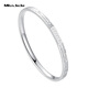 Miss JuJupt950 platinum bracelet for women, platinum semi-solid royal concubine bracelet with hidden buckle design, inner diameter 54mm, weight 14.46g, width about 4.0mm