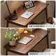 Genji Muyu solid wood desk simple modern study desk North American black walnut computer desk home table North American black walnut 1.0 meters double drawer desk single table