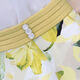 Commander Bear French Sweet Chiffon Kleid für Frauen im Sommer 2025 Neue Temperament Taille-Hugging Blumenrock Zweiteiler Set 9767# Gelb Original Spot Set M 95-105Jin [Jin entspricht 0,5 kg]