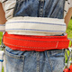 National standard thickened electrician's safety belt power belt climbing telephone pole outdoor tree anti-fall fence safety belt national standard electrician's safety belt_double hook red model