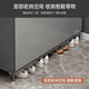 YOUAN shoe cabinet home door new style entrance cabinet entrance large capacity storage rack shoe rack [two doors and one draw] sky gray + light gray 60cm