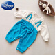Disney baby clothes spring clothes onesie newborn cute princess ha-wear baby girl 100-day full moon suit bow yellow 36cm 66