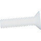 XMSJPP-Korrosionsresistente flacher Kopfschraube M6-M10 Cross-Coctersunk isoliert Säure und alkali-resistente Plastik-PP-Schraubenschrauben M8*12200 Stücke