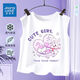 Chicas judías chaleco Niños en verano ropa de algodón puro chaleco de algodón a mediados de los niños a mitad de la camiseta sin mangas de moda y elegante [tendencia de moda wss] rosa cjd753 160