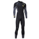 ZCCO wetsuit men's thickened warm snorkeling one-piece long-sleeved jellyfish suit anti-cold winter swimming wetsuit new 3MM black gray M