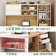 Jiajialin Desk Bookcase Integrated Computer Desk Desktop Home Bedroom Small Study Table Rental House Office Writing Desk Subsidy Luxurious Height Warm White 120cm