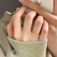 Youlai 999 Pure Gold Knot Ring Gold Knotted Ring Female Niche Design Plain Ring Live Ring as a Gift for Your Girlfriend Kink Ring Approximately 1.9g