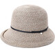 Siggi sun protection hat for women spring and summer sun protection retro small pot hat vacation fisherman hat sun hat foldable cool hat straw hat temperament coffee M (56-58CM)