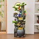 Nuevo piso a gran escala de estilo chino Rockery Flowing Fuente Adornos Sala de estar Feng Shui Circulación de agua Decoración de paisajes de agua 9929 Pequeña altura 110 cm