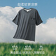 LangSha pajamas men's summer thin style without feeling, short-sleeved shorts suit ice silk imitation modal cool home clothes