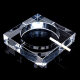 Youjia Liangpin Square Crystal Ashtray Hotel Office Decoration Lottery Gift Transparent Style 13CM