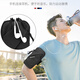 L&M sports running mobile phone arm bag for men and women outdoor fitness running equipment cycling mobile phone bag wrist cover mobile phone carrier arm bag 036 black/under 6.7 inches