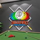 
Shaoyu Internet celebrity billiards hall wall decoration supplies painting billiards room snooker club creative cultural background wall stickers 13554 billiards in yellow, orange, yellow, big red, dark green, super large