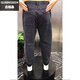 Gu mingsen Frühlings- und Sommer-Dünne Herren-Gelegenheitsjeans Trendy Elastic Six Pocket Dad Hosen losen vielseitige Haremhose Grau 2xl [Empfohlen 135-150jin [Jin gleich 0,5 kg]]