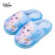 Disney Children's Cotton Slippers for Boys and Girls Autumn and Winter Warm Slippers for Home Non-Slip Cotton Shoes Light Blue Elsa 220mm