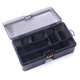 HENGJIA/Hengjia double-layer (5+6 grids) storage box, fishing gear box, multi-function box, accessories, tool box, fishing lure box, double-layer storage box (21.5*12*7cm-220g) shipped as shown