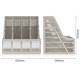 Deli (DELi) Verdickte Datei Rack Korb Basket Vierspalten Frame Office Supplies Information Rack Archiv Dateispeicherbox Speicher Tablett Schüler Buchhandlung Einfacher Schreibtischständer grau