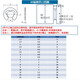 XMSJ65 manganese steel open retaining ring e-type circlip shaft snap ring buckle card open retaining ring GB8968 M1 point 2500 pieces 65 manganese steel