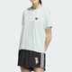 阿迪达斯NEO短袖女装2025夏季健身训练运动服休闲透气圆领T恤半袖 IP3879绿色 M 推荐110-120斤