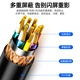 
Shanze VGA cable, high-definition dual magnetic ring blue head vga connection cable, 3+6 copper core computer host connected to projector display video cable data signal cable 1.5 meters VM-1015