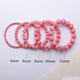 WSAY red veined stone bracelet ice seed 4-12mm collection-grade single circle bracelet for women as a gift for girlfriend pink red veined stone single circle 4mm