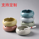 Ceramic ashtray Chinese style large personalized fashion simple creative trend office home living room ashtray custom large light blue