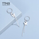 TTMIX platinum earrings for women platinum pt950 tassel butterfly earrings temperament long earrings for girlfriend weight 3.5-3.7g