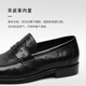 Zapatos de hombres Goldlion Shoes Casual Zapatos de moda Personalidad de cuero Combinados mocasines G582330093AAA Black 41
