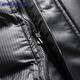Luo Meng removable inner liner leather jacket men's velvet thickened winter leather jacket young and middle-aged casual dad jacket