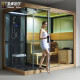 Mona Lisa imported configuration integrated shower room with steam dry steaming and wet steaming dual-purpose steam room sauna sauna room home Canadian red cedar with steam