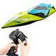 Sweet Miaomiao remote control boat, large horsepower, water large high-speed speed boat charging, can be launched into the water for children's boy ship model toys Mini-Blue super power (single ship) Single battery package + charging cable + warranty