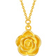 Saturday Blessing Rose Story Gold Necklace Women's Gold Pendant Birthday Gift Price A0613204 Approximately 4.66g 40+5cm