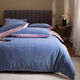 Fantasy thickened baby milk velvet four-piece winter coral velvet double-sided Flanlan plus velvet bed sheet quilt cover bed blue + pink 1 point 8 hanging style four-piece quilt cover 220*240