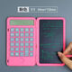 Pinyi Rechargeable Calculator Folding Tablet Business Office Portable Scientific Calculator LCD Tablet Flagship Rose Red