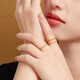 Lukfook Jewelry Pure Gold Braided Gold Ring Solid Ring Ring Price Approximately 1.20g - Size 11