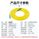 HAILE电信级光纤跳线 SC-SC(UPC) 万兆单模单芯OS2 9/125大方头转大方头Φ3.0收发器尾纤跳纤光纤线网线 1米