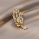 Ji Shizhe brand wheat ear light luxury high-end brooch women's high-end freshwater pearl corsage brooch birthday Valentine's Day gift wheat ear brooch exquisite gift box