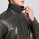 YOUNGOR Leather Clothes Men's Autumn and Winter Middle-aged and Young People's Inner Boundary Warm Leather Clothes Goatskin Soft and Comfort Shopping Mall The same style black YPCB415482AFA XL 180/100A