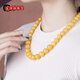 Chengyuanxiang CREORISETIN with certificate, beeswax bead tower chain, natural real amber, yellow honey, chicken oil yellow necklace gift new model for mother, chicken oil yellow beads diameter is about 12-14mm
