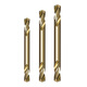 Baolian M35 cobalt-containing high-speed steel double-headed twist drill bit 304 stainless steel special double-headed drill double-edged cobalt-containing drill bit