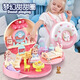Jingyanxuan Kinderhaus Spiel Spielzeug Dress Up Doll House Schlafzimmer Küche Donut Rucksack 3-6 Jahre alte Mädchen Geburtstagsgeschenk