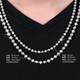 Xizhao Jewelry Platinum Necklace Laser Bead Necklace PT950 Round Pearl Bead Buddha Bead Necklace Versatile Platinum Chain Customized 80g Shipping in 1-10 working days