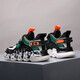 
Children's shoes boys' sneakers summer breathable elementary school student dad shoes middle child trendy casual boy running gray blue double net 34