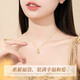 MOLADY S925 Silver Hetian Jade Necklace Women's Light Luxury Lucky Bag Pendant Girl's Birthday Anniversary Gift for Girlfriend and Wife Imported Zircon Lucky Bag Hetian Jade Necklace* Gift Box