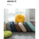 Tianyi Futon Cushion Bay Window Tatami Office Seat Floor Butt Cushion Japanese Style Lazy Pouf Linen Round Brown 42*42cm