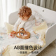 Manxi (EMXEE) Kindergarten quilt three-piece set pure cotton baby children's bedding six or seven-piece set Swan dance music Three-piece set