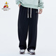 Vogelscheuche (mexikanische) Freizeithose für Männer, die vielseitige Neun-Punkte-Sport-Männerhosen für Teenager Hong Kong Style Hose Black 2 xl