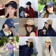 MMOPTOP Japanische Wäsche Retro Frühling und Sommer weiche Top Baseballkappe mit kleinen neutralen Männern und Frauen weicher Top großer Kopfumfang Baseballkappe