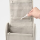 MUJI (MUJI) polyester fiber hanging face wash box Makeup bag travel portable wash bag Beige width 16*long 19*thickness 6cm