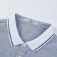 HLA Hai Lan House POLO shirt men's summer plain solid color soft and skin-friendly short THNTPD2Q080A blue gray (80) 185/100A (54)